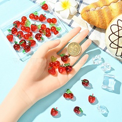 30Pcs 3 Styles Transparent Acrylic Pendants&nbsp;OACR-YW0003-48
