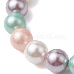 2Pcs Mother's Day 8mm Round Polished Shell Pearl Jewelry&nbsp;BJEW-JB10878