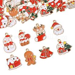 30Pcs 15 Styles Alloy Enamel Pendants&nbsp;ENAM-FS0003-52A