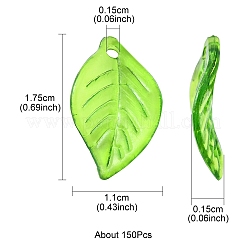 Transparent Acrylic Pendants&nbsp;TACR-YW0001-63