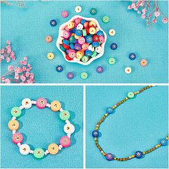 5 Strands Handmade Polymer Clay Beads Strands&nbsp;CLAY-NB0001-46
