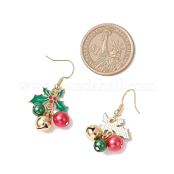 Baking Paint Glass Pearl Dangle Earrings&nbsp;EJEW-TA00665