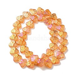 Transparent Electroplate Glass Beads Strands&nbsp;LS-EGLA-F158-HR01