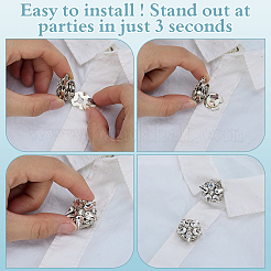 4Pcs Alloy Cufflinks&nbsp;DIY-FG0007-78