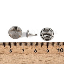 304 Stainless Steel Butterfly Clutches Pin Backs&nbsp;STAS-P262-03P-01