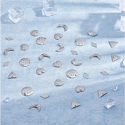 50Pcs 5 Style 304 Stainless Steel Pendants&nbsp;STAS-HY0001-30