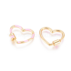 Golden Plated Brass Screw Carabiner Lock Charms&nbsp;KK-L197-01A