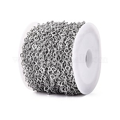 304 Stainless Steel Textured Ginkgo Leaf Link Chains&nbsp;CHS-Q009-07P