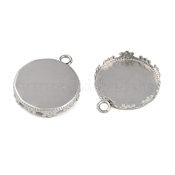 Non-Tarnish 304 Stainless Steel Pendant Cabochon Settings&nbsp;STAS-Z070-01P-04