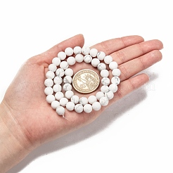 Natural Howlite Beads Strands&nbsp;G-D696-8mm