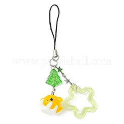 Acrylic & Glass & Alloy Pendant Mobile Straps&nbsp;KEYC-FZ00009