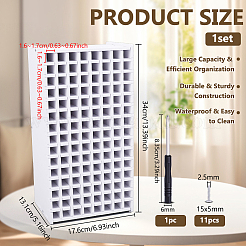 Wooden Desktop Paint Storage Rack&nbsp;ODIS-WH0099-237A