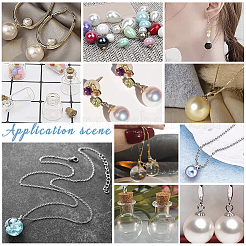 60Pcs 6 Style 304 Stainless Steel Cup Pearl Peg Bails Pin Pendants&nbsp;STAS-UN0045-91