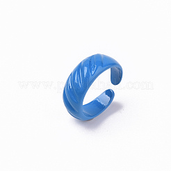 Spray Painted Alloy Cuff Rings&nbsp;RJEW-T011-31E-RS