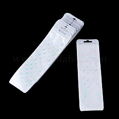 50Pcs Rectangle Glitter Holographic Plastic Yin-yang Zip Top Gift Bags&nbsp;OPP-TADJ0001-07A