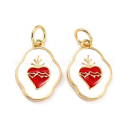 Brass Enamel Pendants&nbsp;X-KK-P204-17G