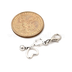 5Pcs Tibetan Style Alloy Pendant Decorations&nbsp;HJEW-JM03570