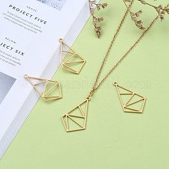 Smooth Surface Alloy Open Back Bezel Pendants&nbsp;X-PALLOY-S117-153