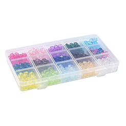 375Pcs 15 Colors Transparent Acrylic Beads&nbsp;TACR-FS0001-41