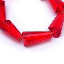 Transparent Glass Bead Strands&nbsp;GLAA-R170-4x8-01N
