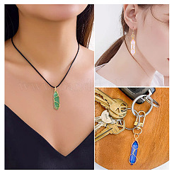 10Pcs 5 Colors Glass Pendants&nbsp;GLAA-TA0002-70