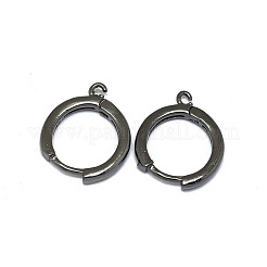 Brass Huggie Hoop Earring Findings&nbsp;PALLOY-F249-19