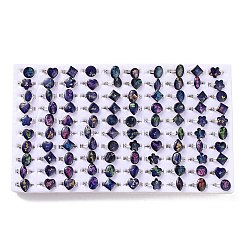100Pcs Adjustable Mood Ring&nbsp;RJEW-B029-03