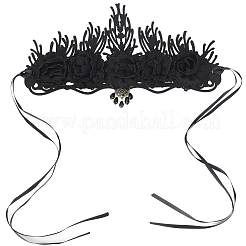 Felt Cloth and Alloy Headwear Crown&nbsp;OHAR-WH20020-01A