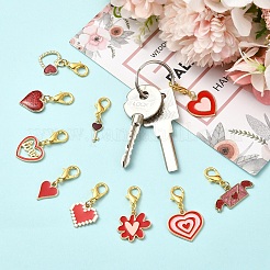 10Pcs Alloy Enamel Pendants&nbsp;HJEW-YW00511
