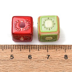 Fruits Printed Opaque Acrylic Beads&nbsp;AC-CBAC57E-02