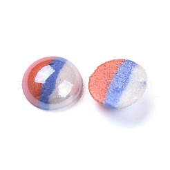 Opaque Glass Cabochons&nbsp;GGLA-S038-12F-10mm