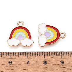 Alloy and Enamel Pendants&nbsp;ENAM-T021-38A-G