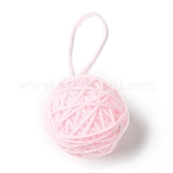 Yarn Knitted Christmas Ball Ornaments&nbsp;AJEW-P106-01C