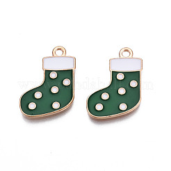 Christmas Alloy Enamel Pendants&nbsp;ENAM-Q442-63A