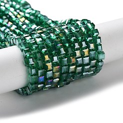 Electroplate Glass Bead Strands&nbsp;EGLA-J028-4x4mm-AB14