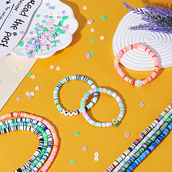 8 Strands 8 Colors Handmade Polymer Clay Beads Strands&nbsp;CLAY-TA0001-30