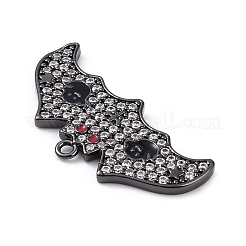 Rack Plating Brass Cubic Zirconia Pendants&nbsp;KK-D031-09B-02