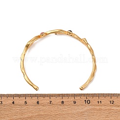 304 Stainless Steel Rhinestone Cuff Bangles for Women&nbsp;BJEW-L610-23G