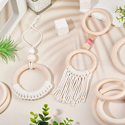 10Pcs Wood Linking Rings&nbsp;WOOD-TA0002-84