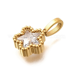 304 Stainless Steel Rhinestone Pendants&nbsp;STAS-M109-07G-07