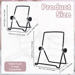 6Pcs 2 Colors Iron Mobile Phone Holders&nbsp;AJEW-WA0001-58