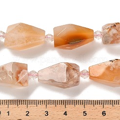 Natural Cherry Blossom Agate Beads Strands&nbsp;G-NH0005-B01-01
