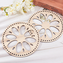Wooden Basket Bottoms&nbsp;AJEW-WH0126-08B