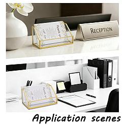 2Pcs Glass Business Card Box&nbsp;ODIS-GO0001-26