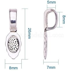 Tibetan Silver Findings&nbsp;TIBE-PH0001-08AS-NR