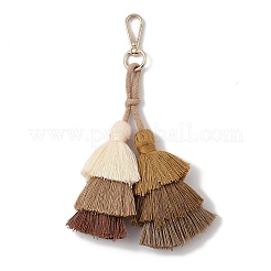 Handmade Macrame Nylon Thread Pendant Decorations&nbsp;HJEW-P019-12G