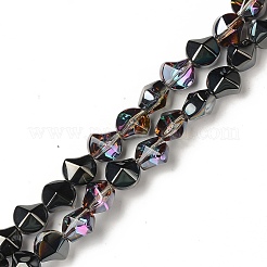 Electroplate Transparent Glass Beads Strands&nbsp;EGLA-L044-H
