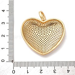 Brass Micro Pave Clear Cubic Zirconia Pendants&nbsp;KK-U076-22G