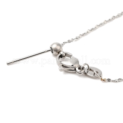 Non-Tarnish 304 Stainless Steel Serpentine Chain Necklace for Women&nbsp;NJEW-G104-07P