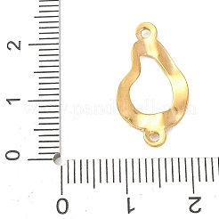 304 Stainless Steel Textured Links Connector Charms&nbsp;STAS-K302-02B-G